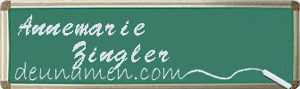 Annemarie Zingler Visitenkarte